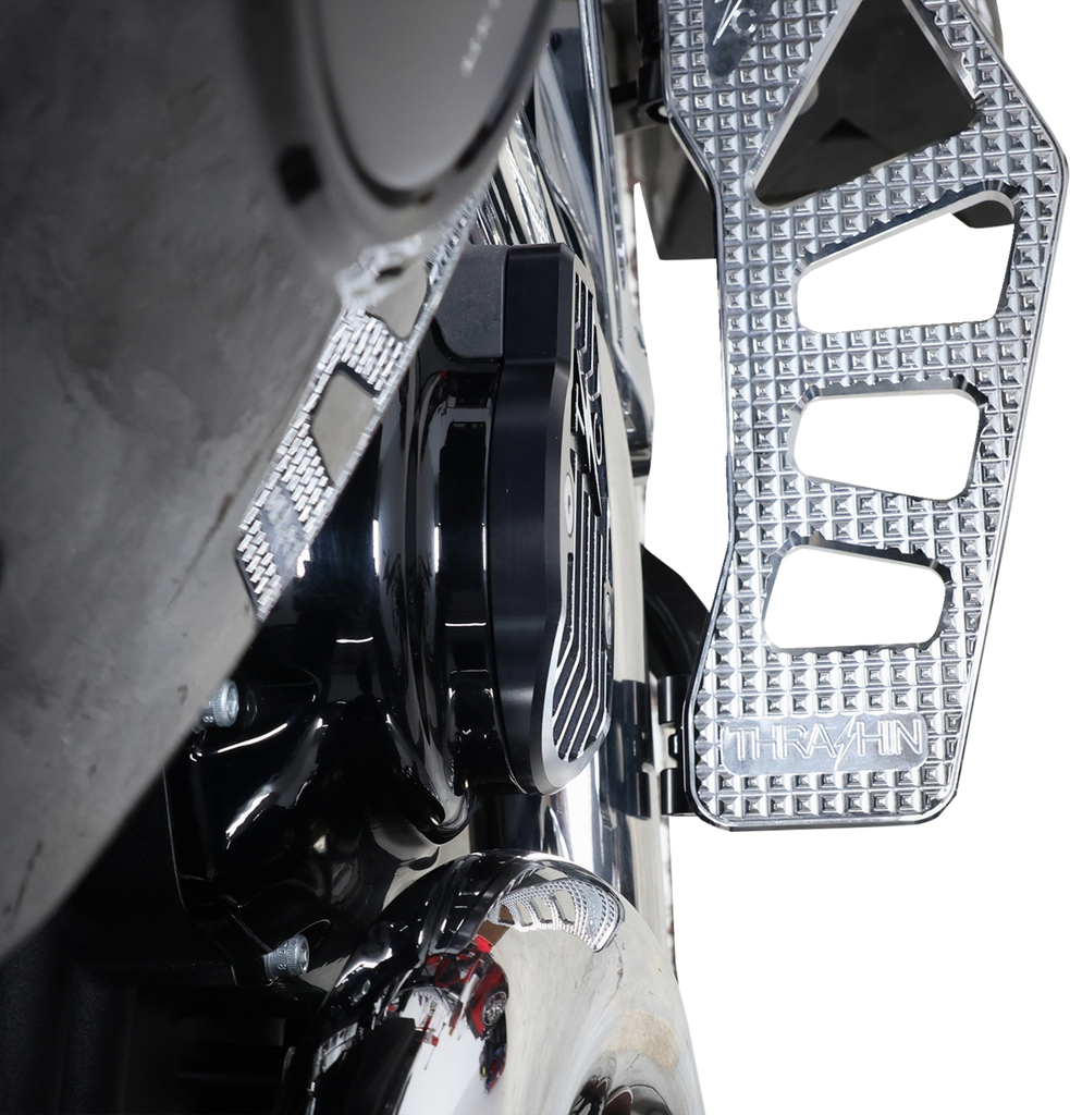 THRASHIN SUPPLY CO. Cam Cover - Gen 2 - Finned - Twice Cut - Black - M8 TSC-3029-4