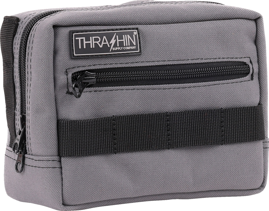 THRASHIN SUPPLY CO. Handlebar Bag - Gray (Part No. THB-0016)