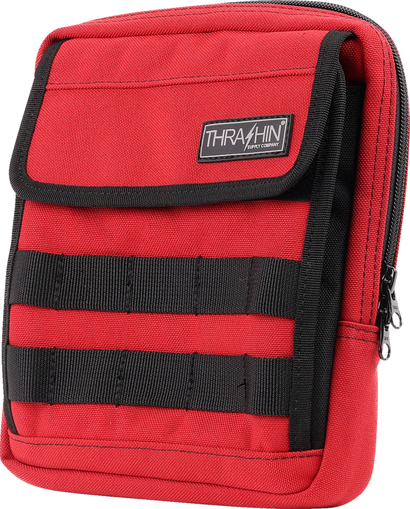 THRASHIN SUPPLY CO. Handlebar Bag Slim - Red THB-0034