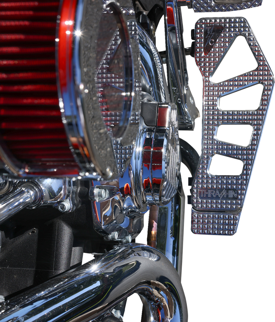 THRASHIN SUPPLY CO. Cam Cover - Gen 2 - Finned - Chrome - M8 TSC-3029-3