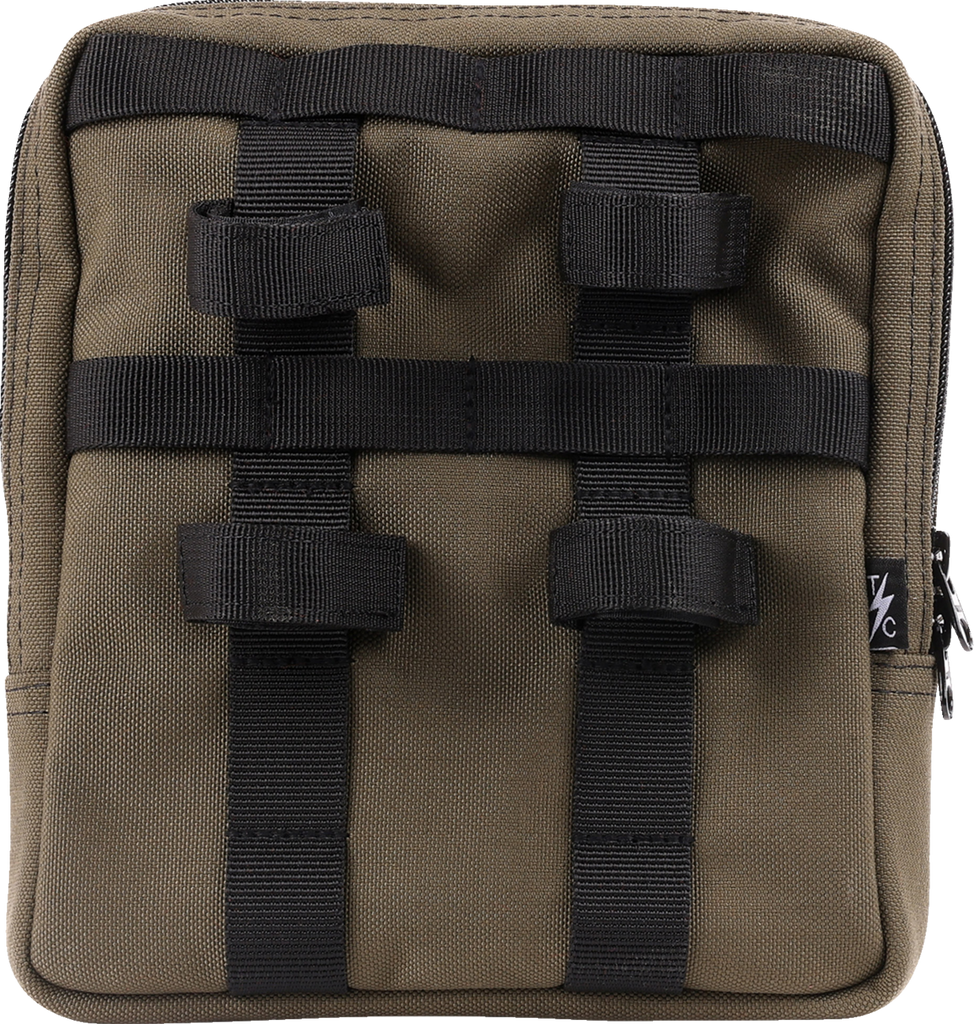 THRASHIN SUPPLY CO. Handlebar Bag Slim - Green (Part Number THB-0031)