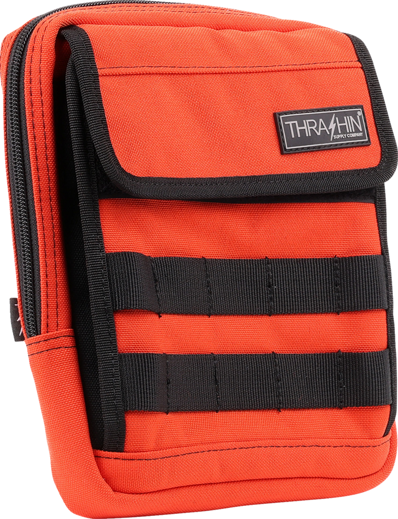 THRASHIN SUPPLY CO. Handlebar Bag Slim - Orange (Part No. THB-0035)