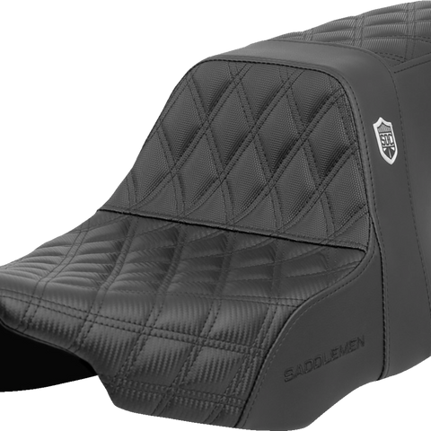 SADDLEMEN Pro Series SDC Performance Seat - Lattice Stitch - Gripper - FLH/FLT '23-'24 SC82307D0 - Team Dream Rides