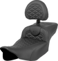 SADDLEMEN RoadSofa™ Tri Gripper Seat Extended Reach with Backrest for FLH/FLT 2023-2024 – Part 823-07-211B0