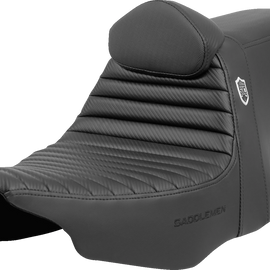 SADDLEMEN Pro Series SDC Performance Seat - Tuck-n-Roll - w/ Backrest - FLH/FLT '23-'24 SC82307TB - Team Dream Rides