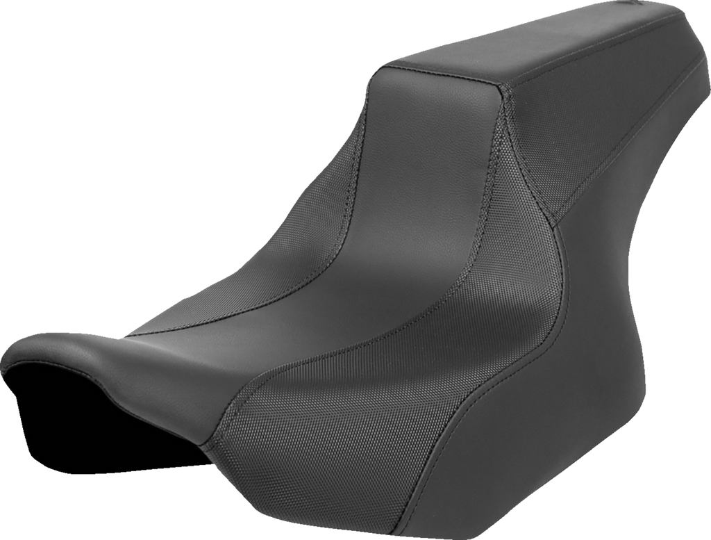 SADDLEMEN FXR Division Signature Series Seat - Black w/ Perforated Inserts - FLH/FLT '23-'24 FD82307 - Team Dream Rides