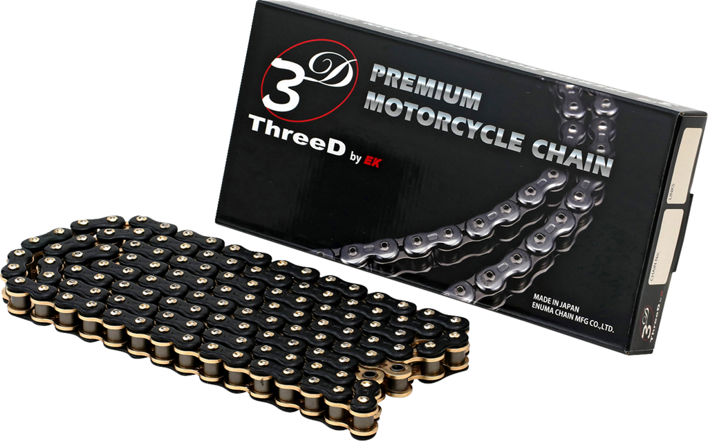 EK 520 RV3D - Drive Chain - 120 Links - Black/Gold 520RV3D-120KG