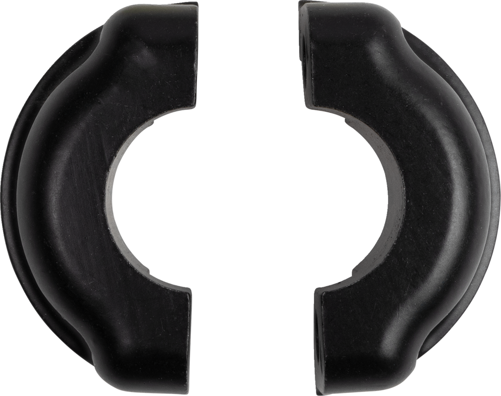 LA CHOPPERS Twin Round Handlebar - 1-1/4 inch x 10 inches - Black LA-7348-10B