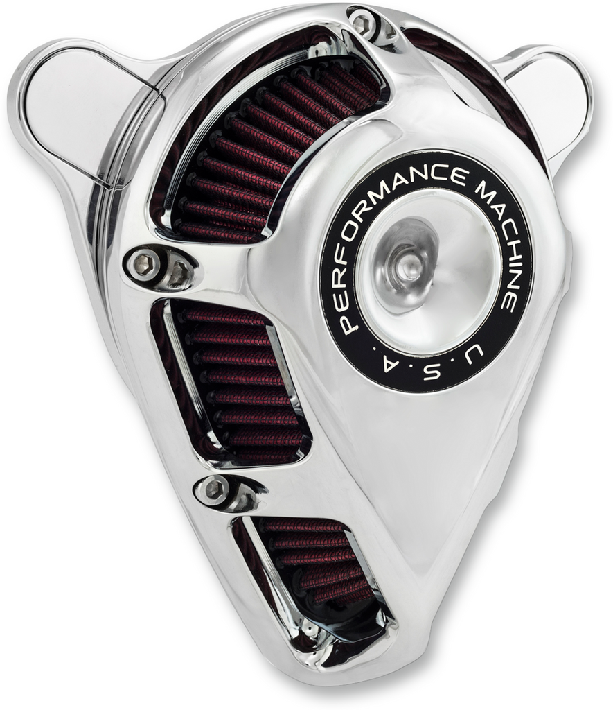 PERFORMANCE MACHINE (PM) Jet Air Cleaner Kit - Chrome 0206-2167-CH