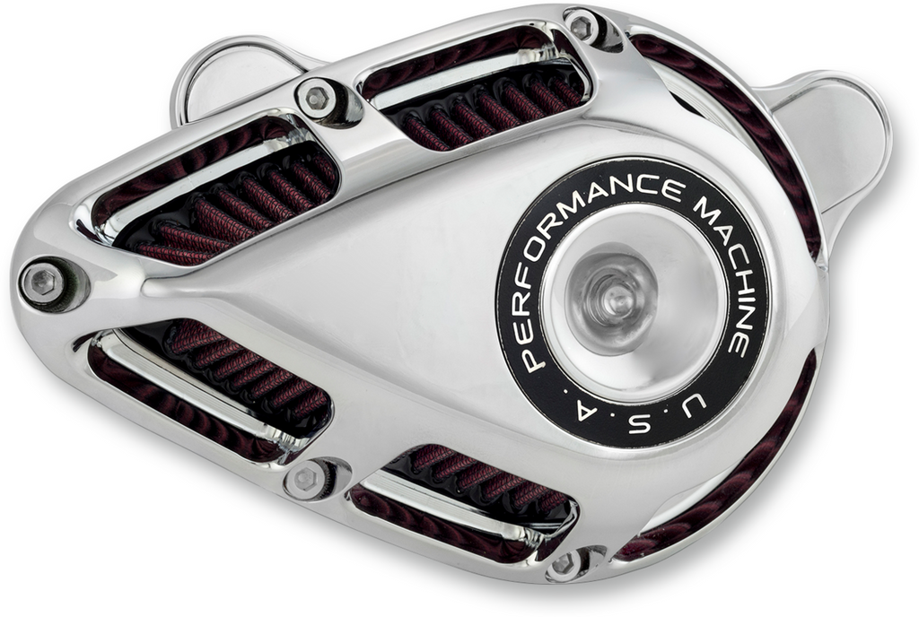 PERFORMANCE MACHINE (PM) Jet Air Cleaner Kit - Chrome 0206-2167-CH