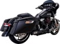 VANCE & HINES 2-into-1 High Output Exhaust System - Black - Touring 47321-22
