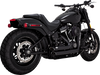 VANCE & HINES Shortshots Staggered Exhaust System - Matte Black 47333-22