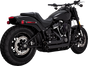 VANCE & HINES Shortshots Staggered Exhaust System - Matte Black 47333-22