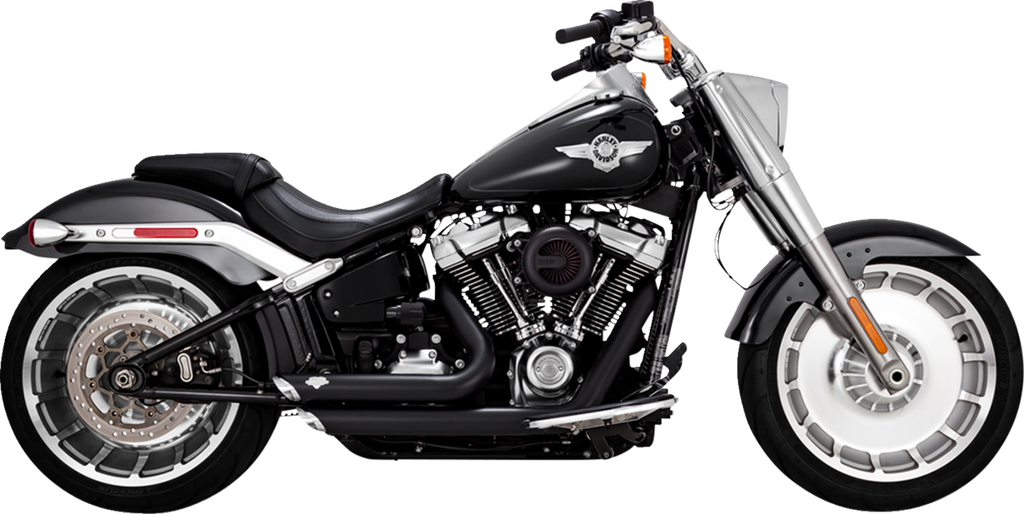 VANCE & HINES Shortshots Staggered Exhaust System - Black 47335-22