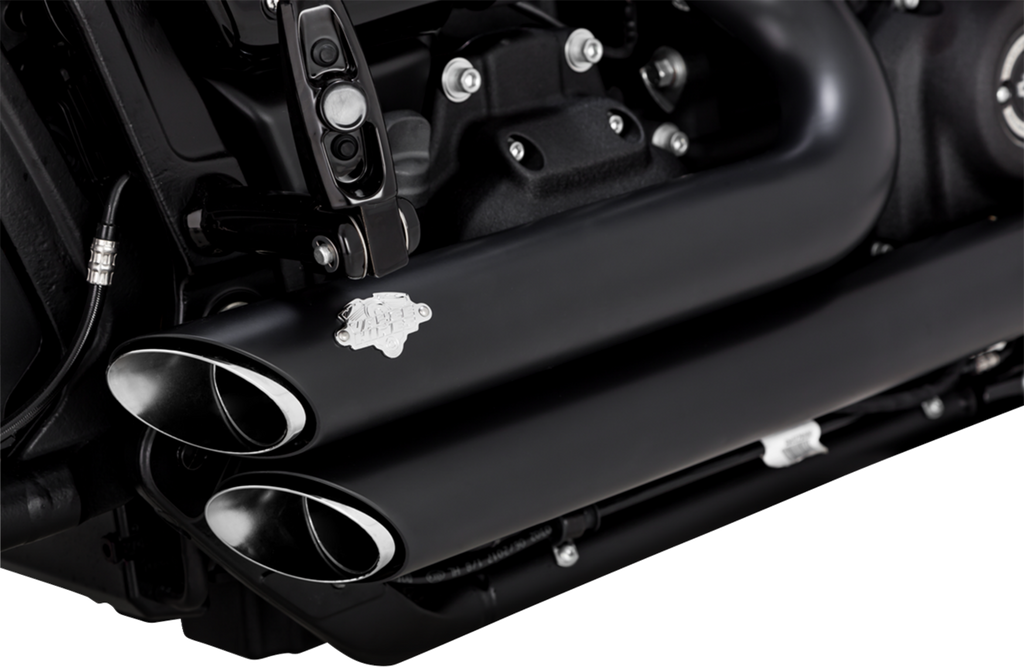 VANCE & HINES Shortshots Staggered Exhaust System - Matte Black 47333-22