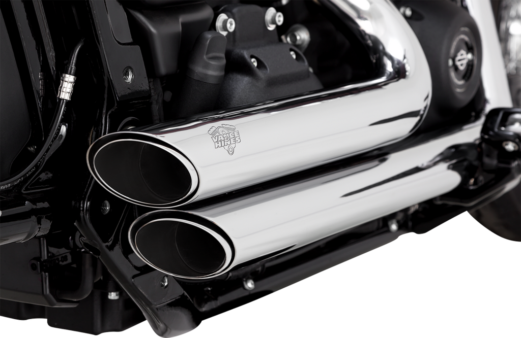 VANCE & HINES Shortshots Staggered Exhaust System - Chrome 17333-22