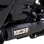 VANCE & HINES 2-into-1 High Output Exhaust System - Black - Touring 47321-22