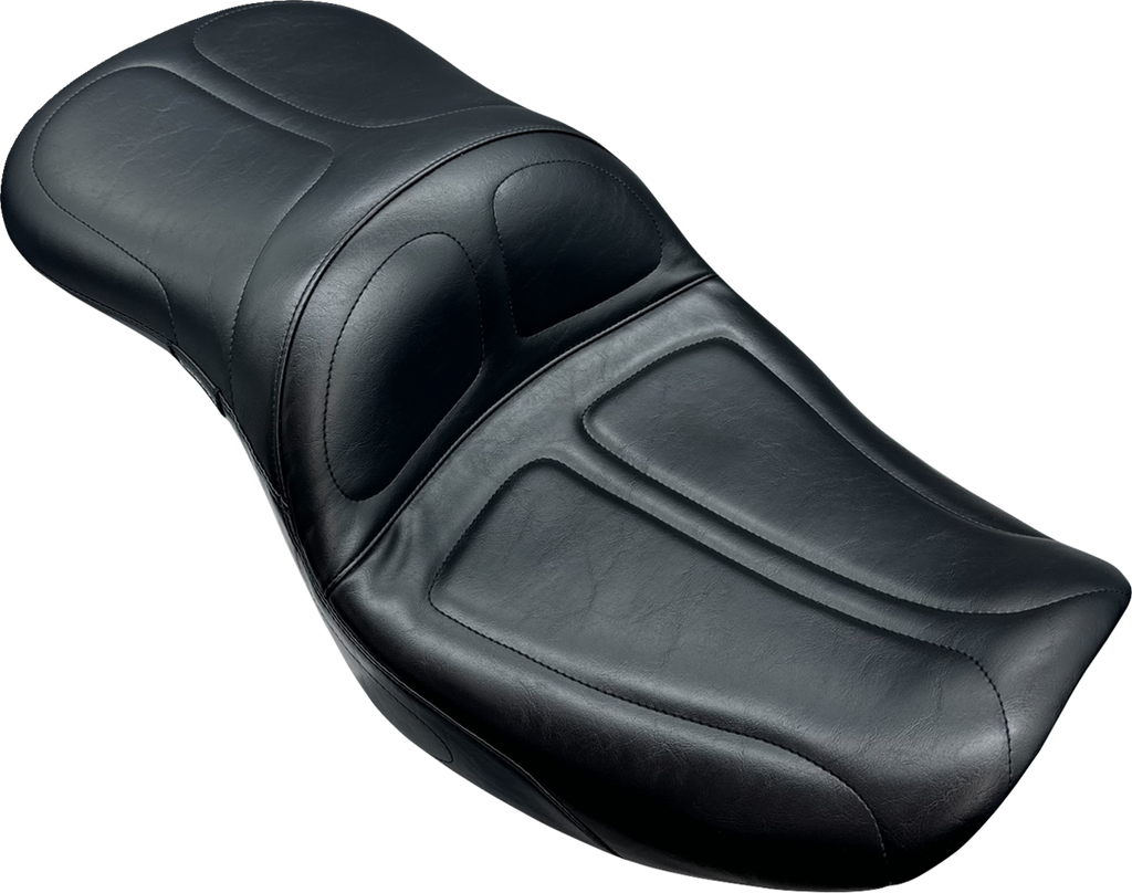 LE PERA Maverick Seat without Backrest for FLH/FLT 2023-2025 – Black Stitched, Part LV-957