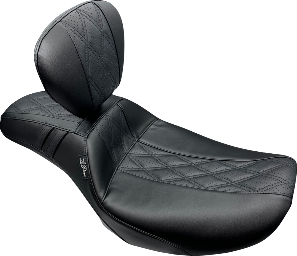 LE PERA Outcast Daddy Long Legs Seat with Backrest for FLH/FLT 2023-2025, Part Number LV-987DLBRGT2