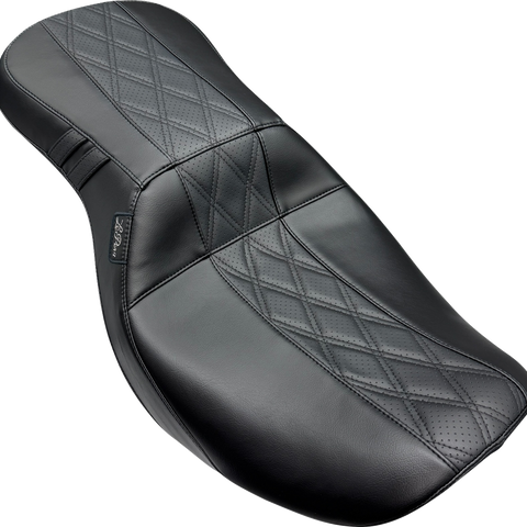 LE PERA Outcast Seat - Without Backrest - GT2 Inlay - FLH/FLT '23-'24 LV-997GT2