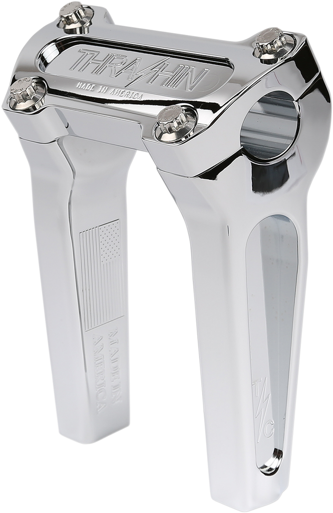 THRASHIN SUPPLY CO. 6-Inch Straight Handlebar Risers - Chrome TSC-6000-3