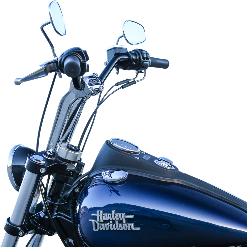 THRASHIN SUPPLY CO. 9-1/2 Inch Chrome Handlebar Risers (TSC-9525-3)
