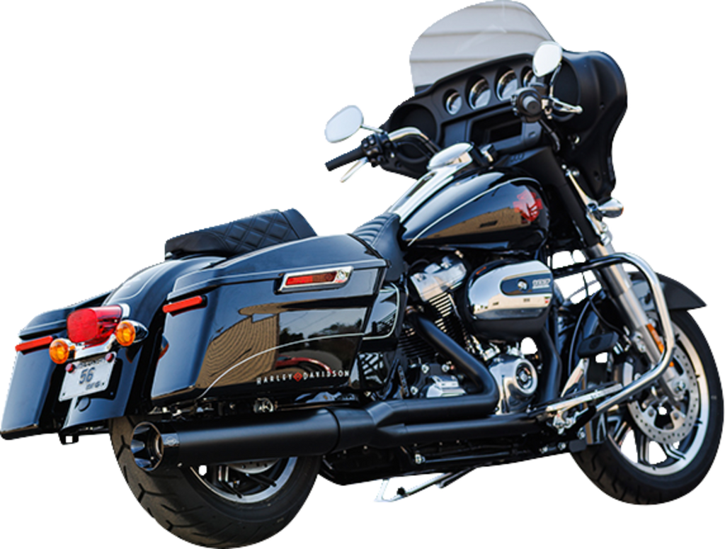 S&S CYCLE 2-into-1 Sidewinder Exhaust System - 50-State - Black - M8 Touring 550-0759