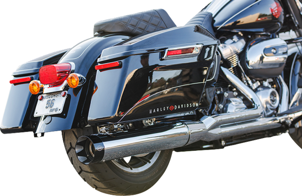 S&S CYCLE 2-into-1 Sidewinder Exhaust System - 50-State - Chrome - M8 Touring 550-0758