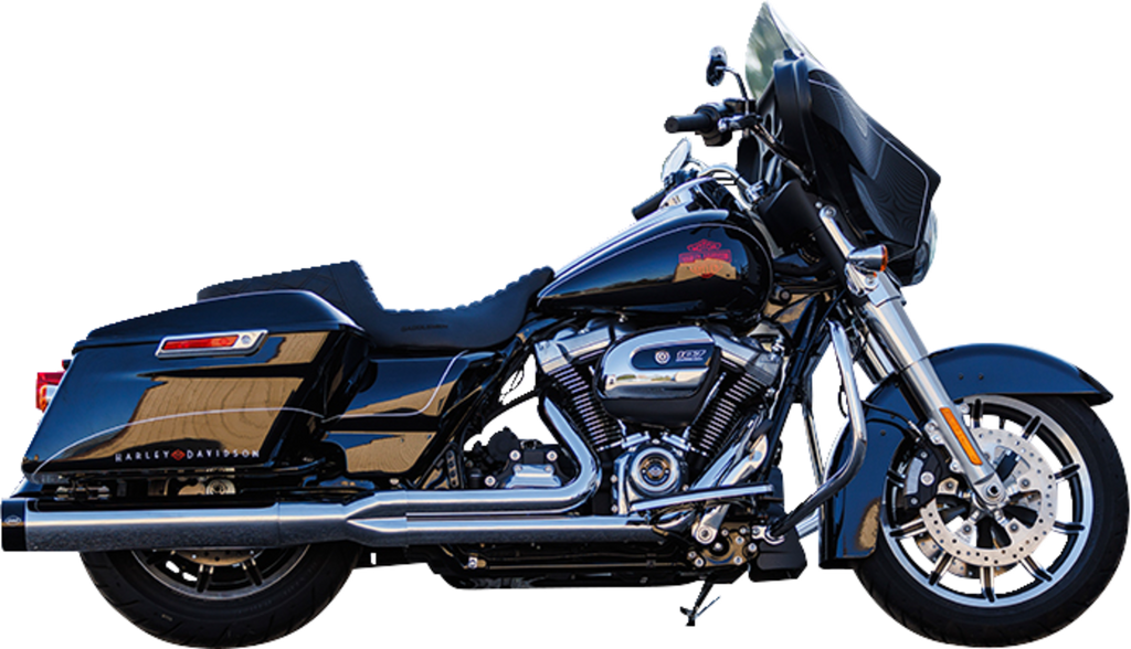 S&S CYCLE 2-into-1 Sidewinder Exhaust System - 50-State - Chrome - M8 Touring 550-0758