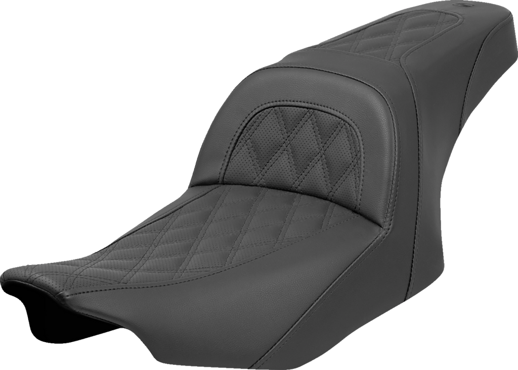 SADDLEMEN Slim Seat with Lattice Stitch for FLT/FLH 2023-2024 - Part 823-07-162