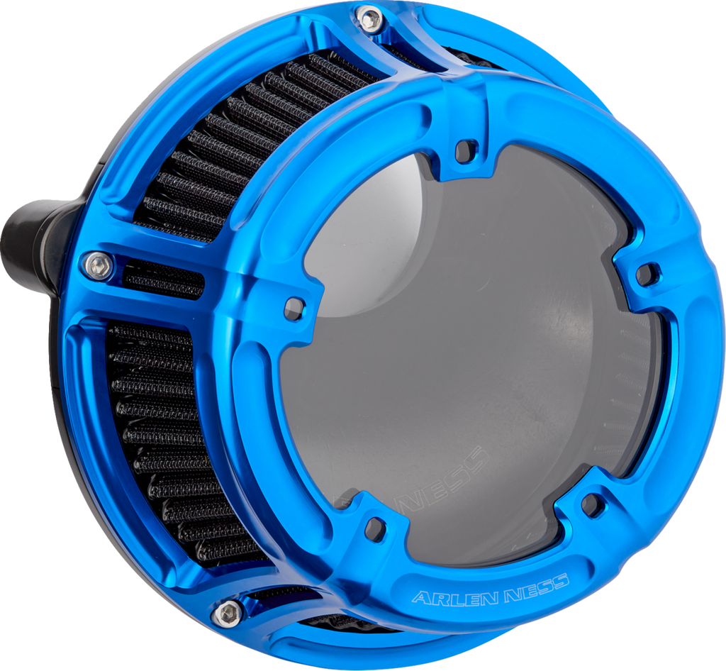 Arlen Ness Method™ Clear Series Air Cleaner – Blue, Part 600-239