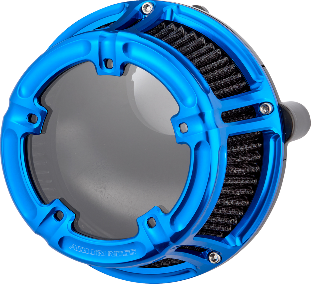 Arlen Ness Method™ Clear Series Air Cleaner – Blue, Part 600-239