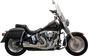 BASSANI XHAUST 2-into-1 Ripper Exhaust System for Twin Cam Softails, Short Black, Part 1S6B