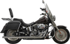 Bassani Xhaust 1S98P 2-Into-2 True Dual Drag Pipe Exhaust System for Harley Twin Cam and Softail - Chrome Finish