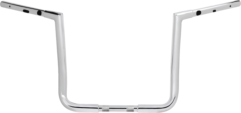 LA CHOPPERS Pre-Wired Twin Peaks Handlebar - 1-1/4 inch x 14 inch, Chrome - LA-7367-14W