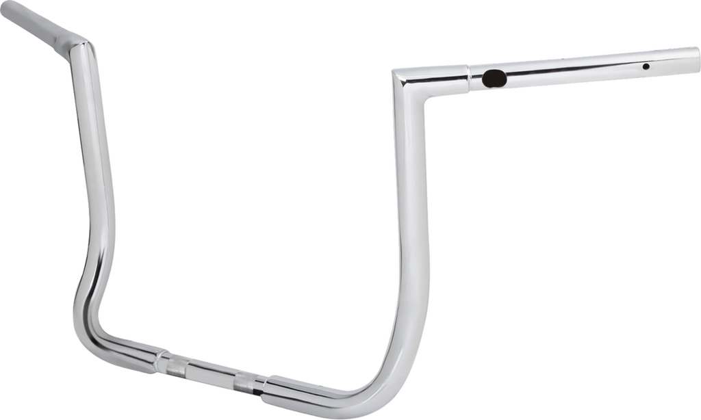 LA CHOPPERS Pre-Wired Twin Peaks Handlebar - 1-1/4 inch x 14 inch, Chrome - LA-7367-14W