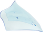 Klock Werks Ice Flare Windshield, Blue Ice, for 2023–2026 Harley-Davidson FLTRX and FLTRT, KWW-01-0754