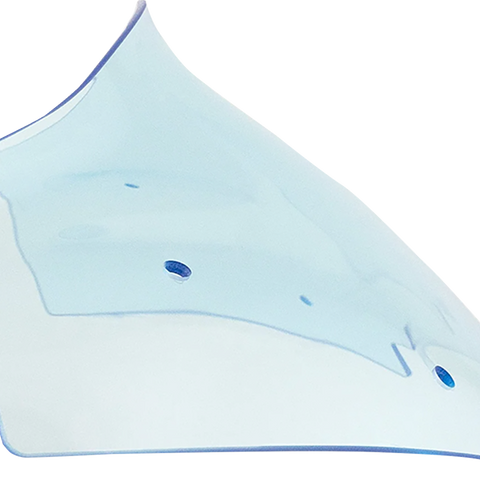 Klock Werks Ice Flare Windshield, Blue Ice, for 2023–2026 Harley-Davidson FLTRX and FLTRT, KWW-01-0754