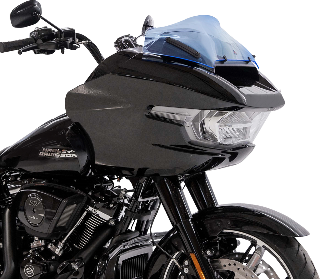 Klock Werks Ice Flare Windshield, Blue Ice, for 2023–2026 Harley-Davidson FLTRX and FLTRT, KWW-01-0754