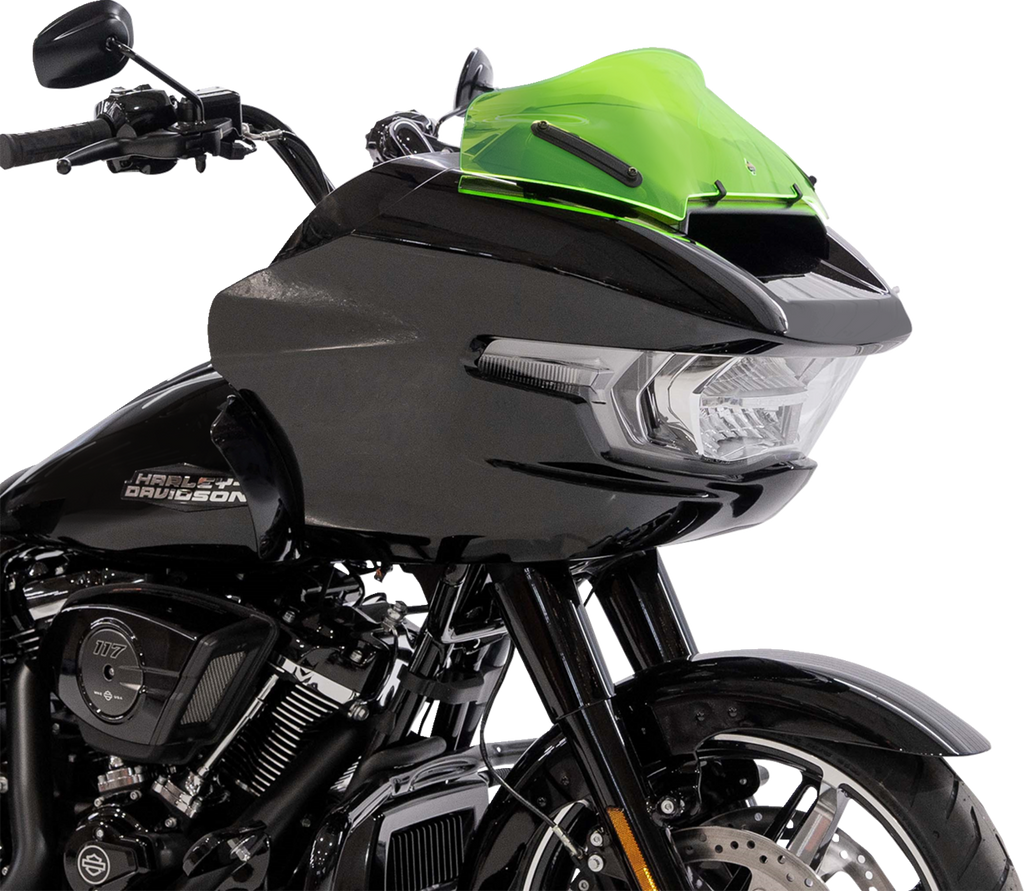Klock Werks Ice Flare Windshield, Green Ice, for 2023-2026 Harley-Davidson FLTRX and FLTRT, KWW-01-0753