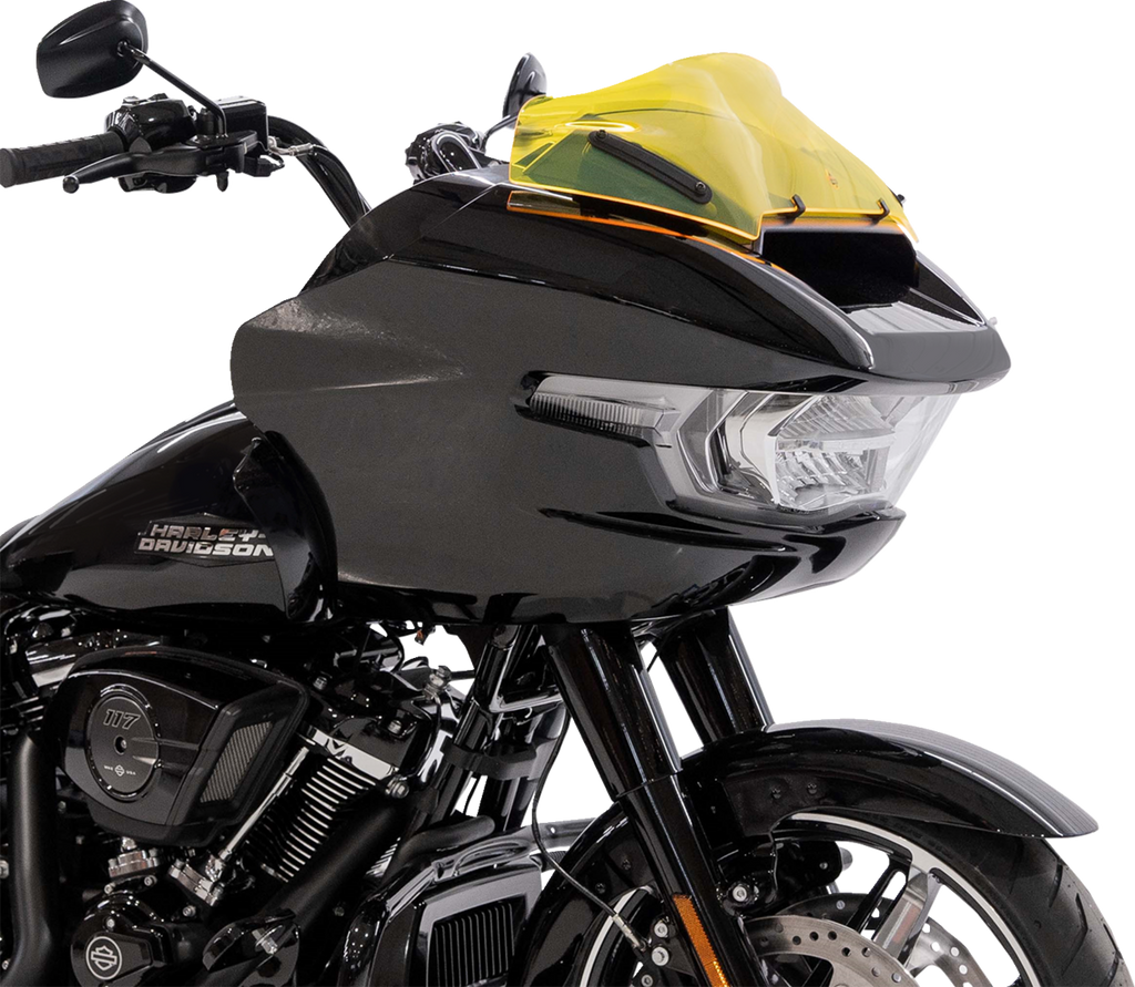 Klock Werks Ice Flare Windshield, Yellow Ice, for 2023-2026 Harley-Davidson FLTRX and FLTRT, Part KWW-01-0752