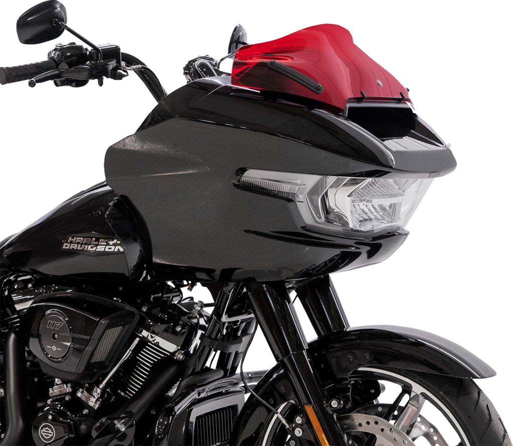 Klock Werks Kolor Flare Windshield for 2023-2026 Harley-Davidson FLTRX and FLTRT, Red, KWW-01-0755