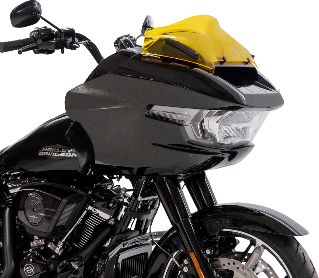 Klock Werks Kolor Flare Windshield for 2023–2026 Harley-Davidson FLTRX/FLTRT, Yellow, KWW-01-0757