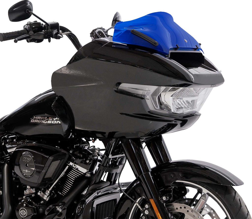 Klock Werks Kolor Flare Windshield, Blue, for 2023-2026 Harley-Davidson FLTRX/FLTRT, KWW-01-0759