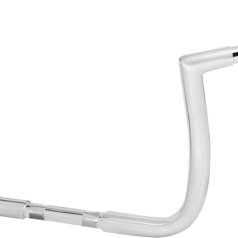 LA CHOPPERS Pre-Wired Twin Peaks Handlebar - 1-1/4 inch x 10 inch Chrome LA-7361-10W