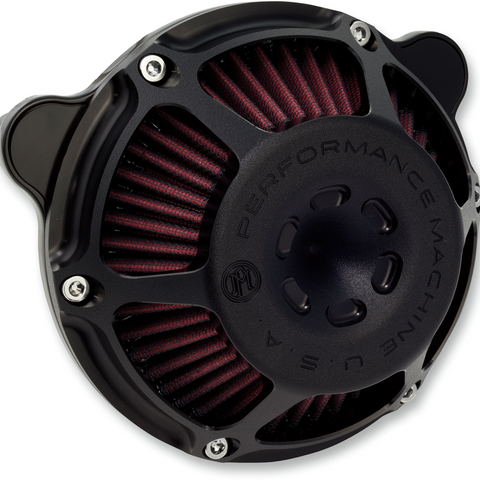 PERFORMANCE MACHINE (PM) Max HP Air Cleaner Kit - Black Ops* 0206-2164-SMB
