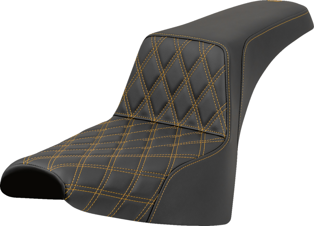 SADDLEMEN Step-Up Front Seat with Lattice Stitch for FXST/FXBB 2018-2025 – Part 818-30-17207
