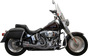 Bassani Xhaust 2-into-1 Ripper Exhaust System for Twin Cam Softails - Short Stainless Steel, Part No. 1S6SS