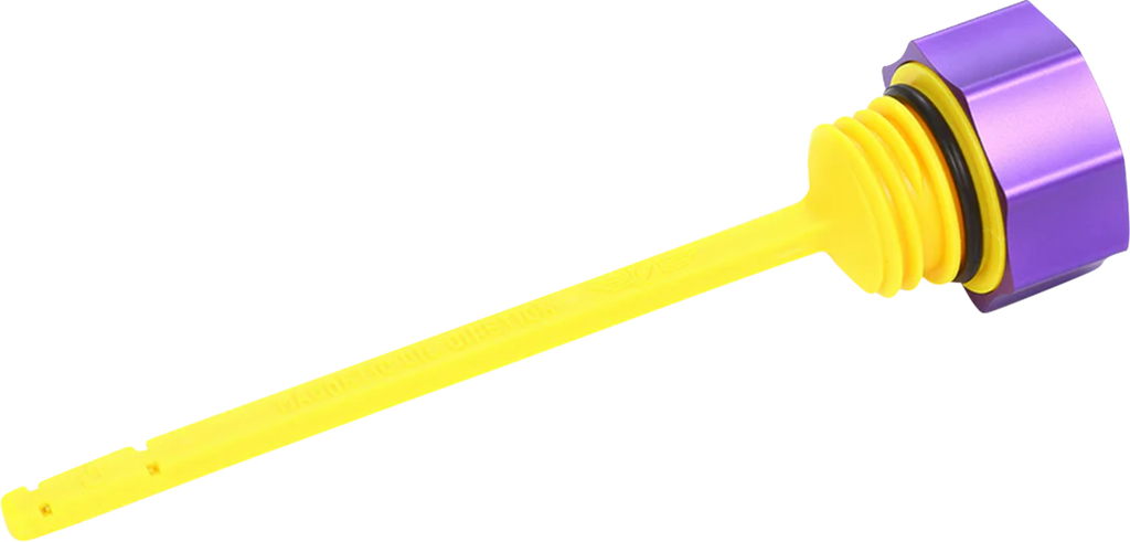 FIGURATI DESIGNS Performance Magnetic Oil Dipstick - Curved - Purple - M8 Touring/Trike FDP01-M8SM-P