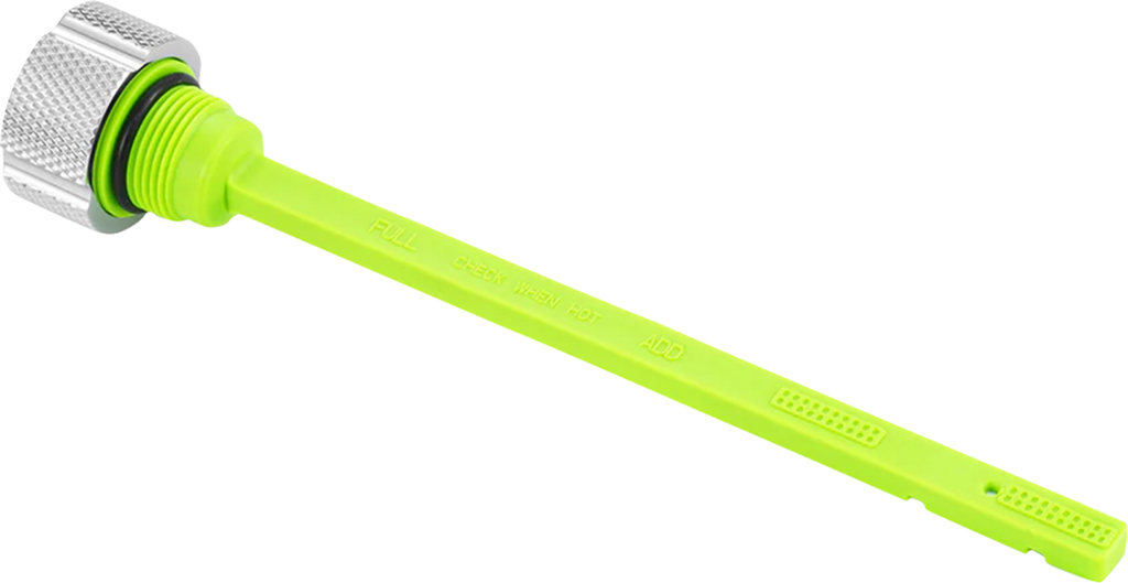 FIGURATI DESIGNS Magnetic Oil Dipstick - Knurled - Silver - Indian FD01-MAGDSTS-KN-SS